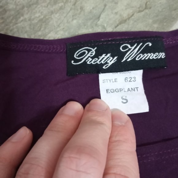 Purple Pretty Women Tunic Top Sz Small - Picture 5 of 6